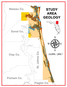 Map showing National Park Service study area.