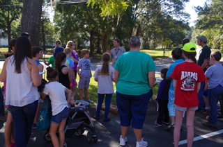 Science students from Maclay school at the FGS open house